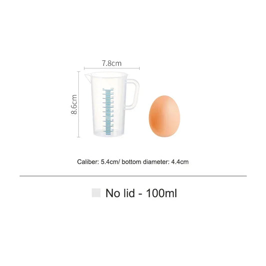 SHIMOYAMA Plastic Graduated Measuring Cup Kitchen Baking Liquid Measure Jug Cup Container Transparent Pour Spout Mixing Cup Tool
